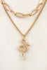 Gold Layered Chain with Snake Pendant