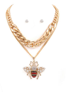 Bee Glam Necklace Set