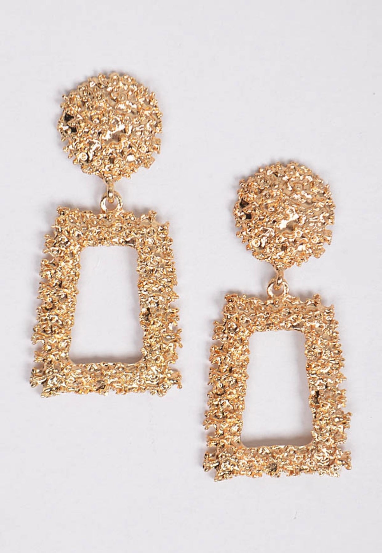 Gold Chain Belt Earrings