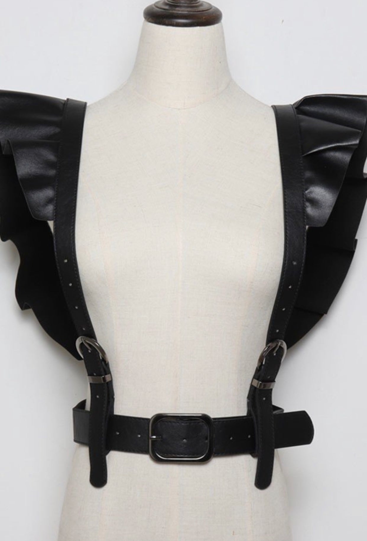 Ruffle Shoulder Strap Belt