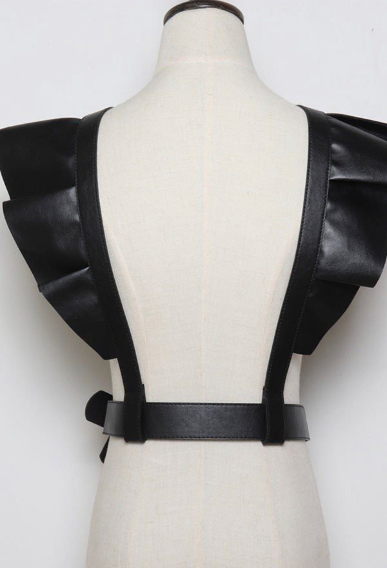 Ruffle Shoulder Strap Belt