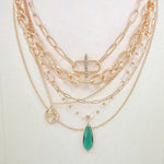 Emerald Chain Necklace