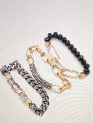 Glam Chain Bracelet Set