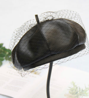 French Beret with Veil