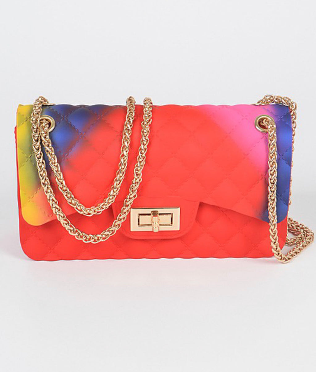 Multicolor Embossed Bag