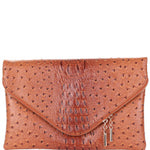 Cognac Envelope Clutch